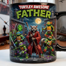 Load image into Gallery viewer, Turtley Awesome Father Magic Ceramic Mug - Personalized Gift for Dad Coffee Mug PopCulturePrints
