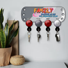 Load image into Gallery viewer, Personalized Family Key Hanger - Strongest Clan Design Wood Sign PopCulturePrints
