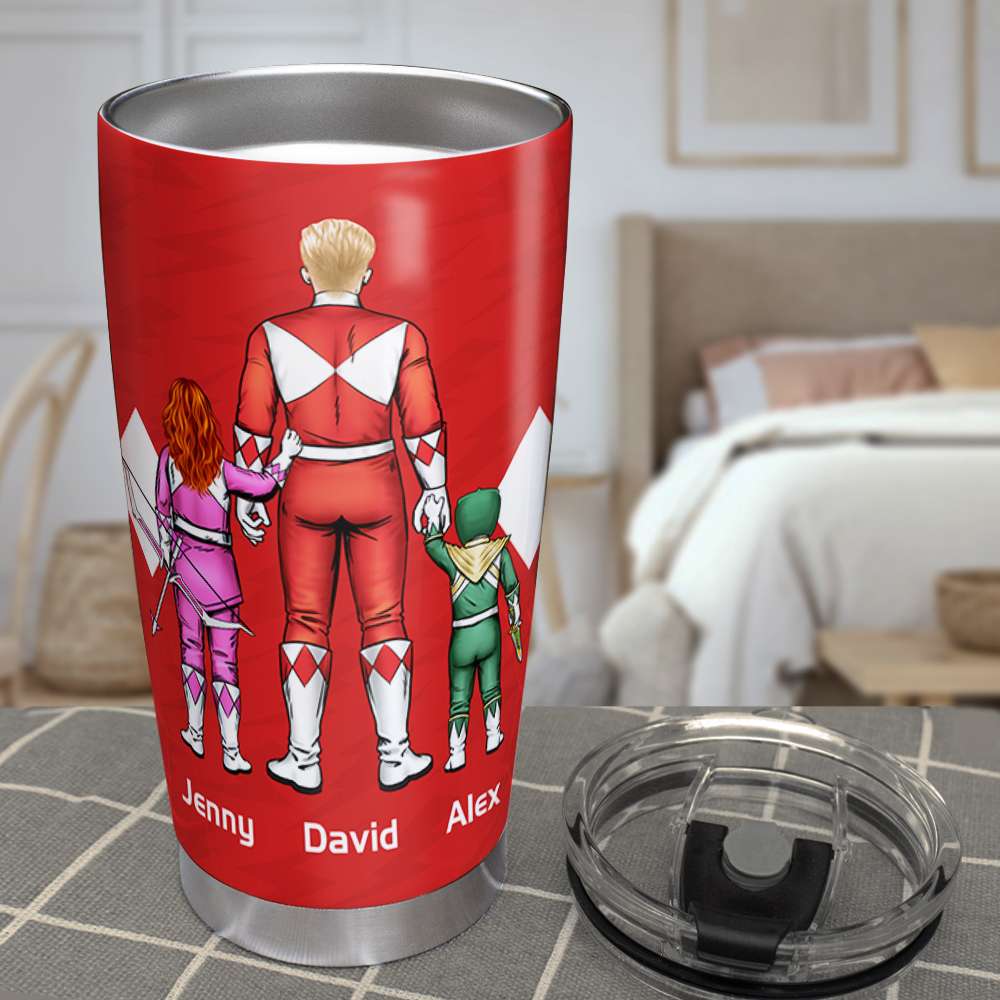 Personalized Dad & Kids Morphin' Tumbler Gift