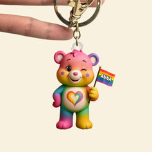 Load image into Gallery viewer, 🌈 Celebrate Love with Our Custom LGBT Bear Keychain - A Unique Gift for Everyone! Keychains PopCulturePrints
