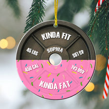 Load image into Gallery viewer, Personalized Gym Lover Christmas Ornament - Fun Fitness Holiday Gift Ornament PopCulturePrints
