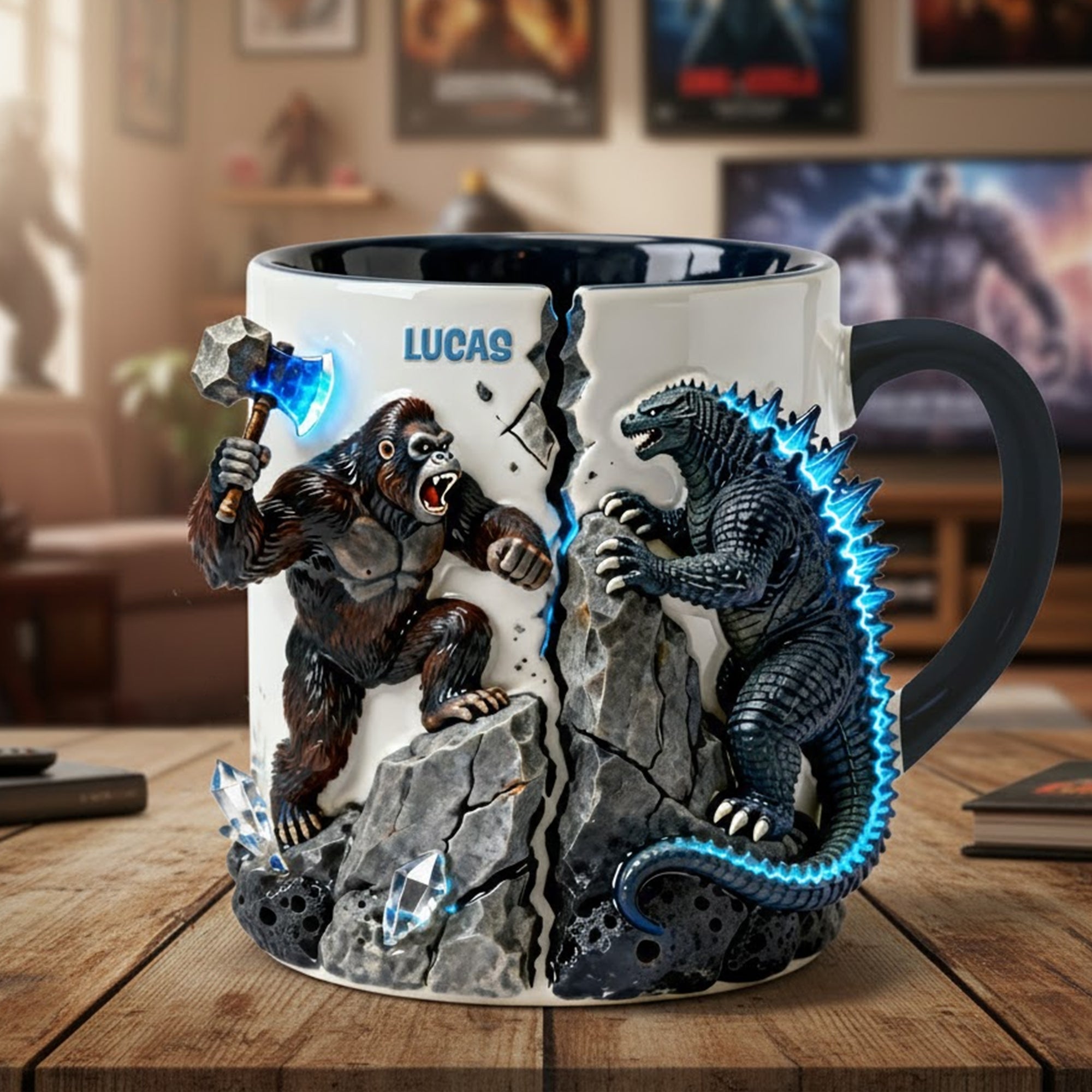 Unleash Your Inner Titan - Clash Mug, Personalized Gift for Fans of Epic Showdowns Coffee Mug PopCulturePrints