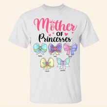 Load image into Gallery viewer, “Mother of Princesses” - Personalized Gifts for Moms - Custom Shirt for Mothers and Grandmothers Shirts PopCulturePrints
