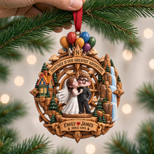 Load image into Gallery viewer, Together is Our Greatest Adventure - Forever Love Acrylic Ornament - Personalized Christmas Gifts for Couples
