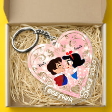 Load image into Gallery viewer, Custom Couple Keychain | Personalized Valentine&#39;s Day Gifts for Loved Ones Keychains PopCulturePrints
