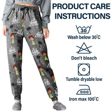 Load image into Gallery viewer, &quot;Just A Dad &amp; His Girl&quot; - Personalized Pajama Pants for Dad, Perfect Fathers Day Gift Pajama Pants PopCulturePrints
