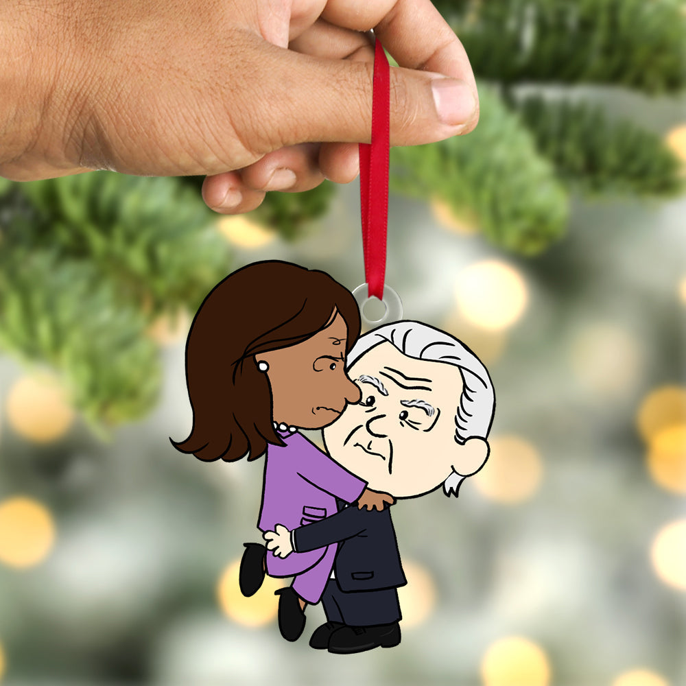 Personalized Christmas Ornament - Fun Political Couple Design Ornament PopCulturePrints