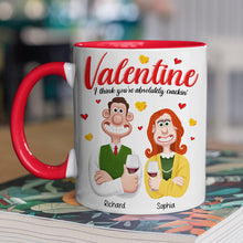 Load image into Gallery viewer, Personalized Valentine Cartoon Couple Mug - Unique Love Gift Coffee Mug PopCulturePrints
