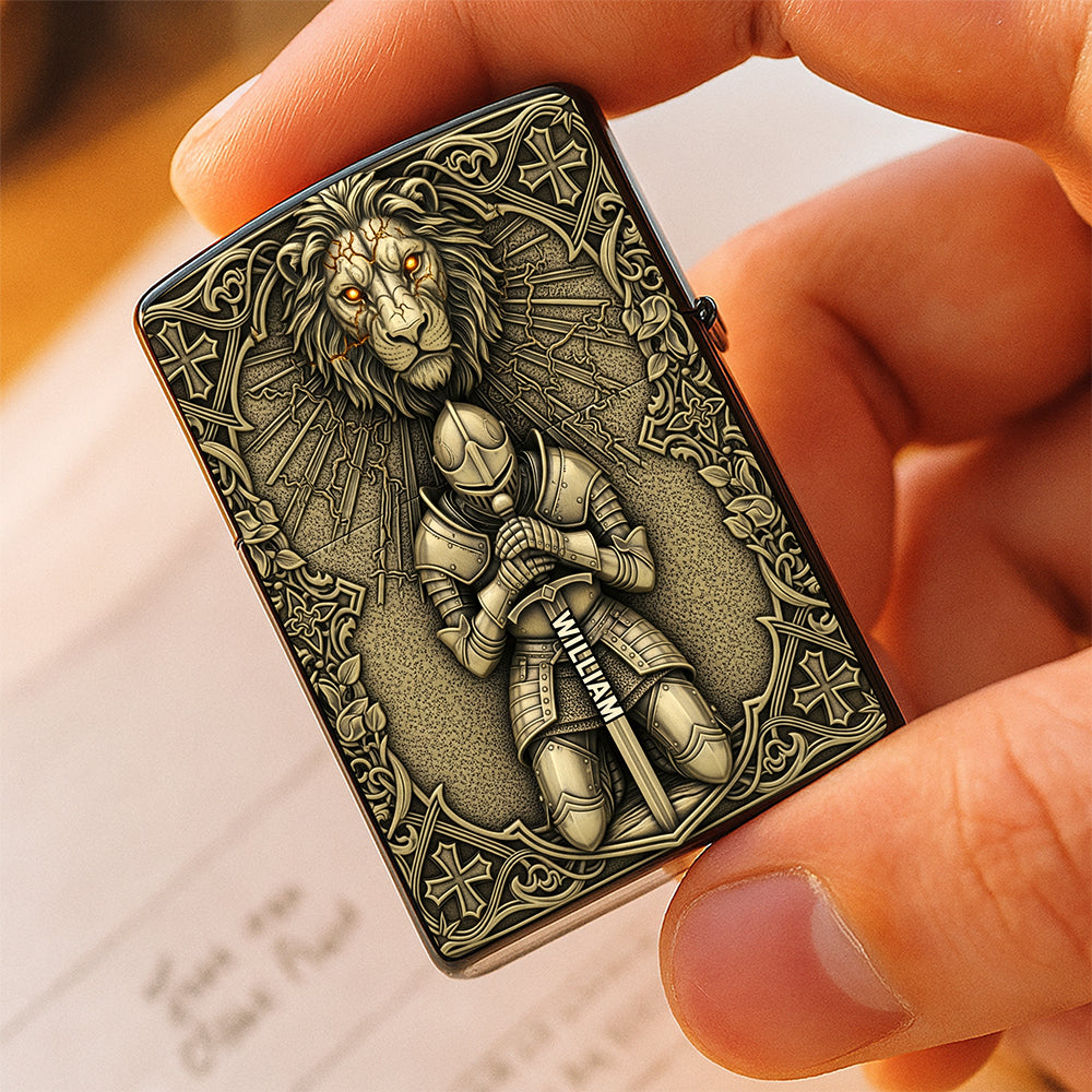 Embrace Your Faith: Knight of Faith Lighter - Personalized Gifts for Christians Lighter PopCulturePrints