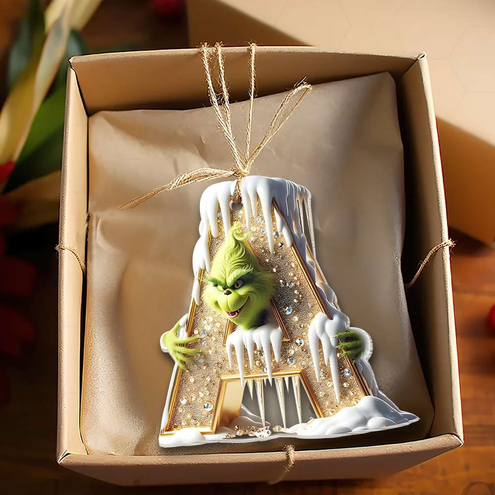 Custom Alphabet Letter Christmas Ornament for Movie Lovers Ornament PopCulturePrints