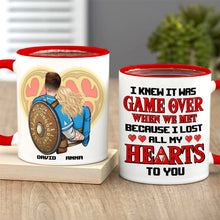 Load image into Gallery viewer, Game Over Love Personalized Mug, Romantic Gift for Couples Coffee Mug PopCulturePrints
