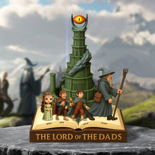 Load image into Gallery viewer, &quot;The Strongest Bond: A Tribute to Fatherhood&quot; - Personalized Lord Dad Plaque - Gift for Dads and Grandpas Shaped Plaques PopCulturePrints
