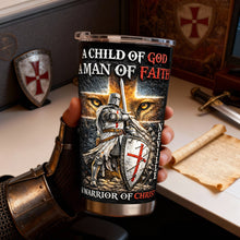 Load image into Gallery viewer, A Warrior Of Christ - Personalized Tumbler for Faithful Believers

