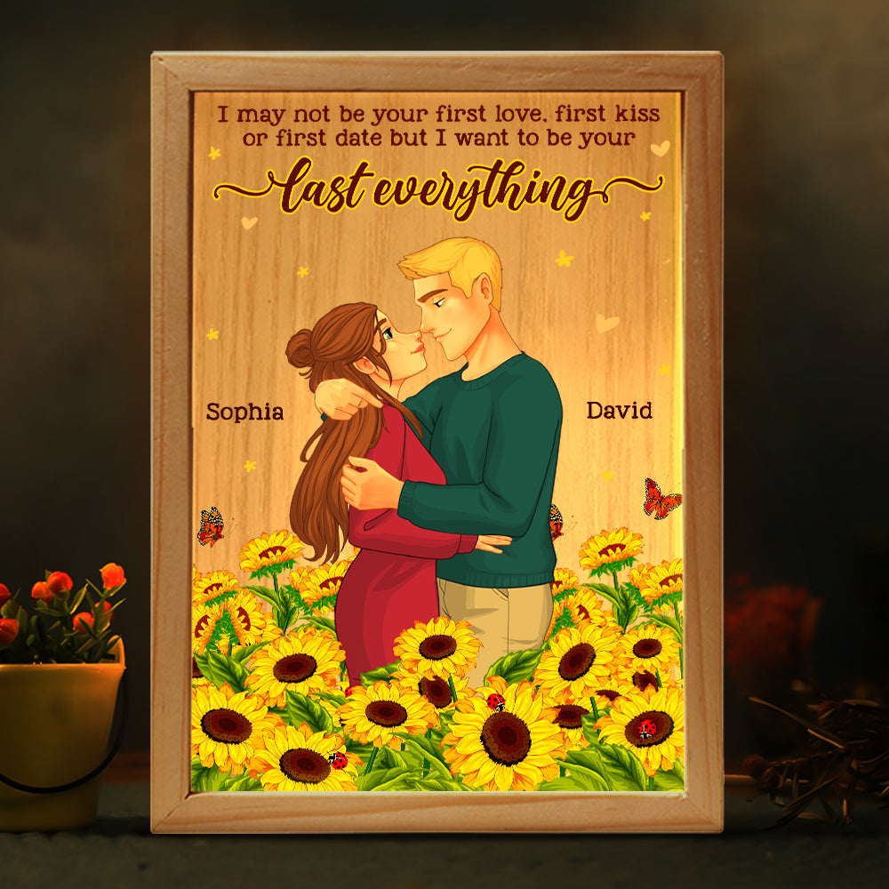 Last Everything Personalized Light Box | Romantic Couple Gift PopCulturePrints