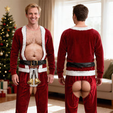 Load image into Gallery viewer, “Be the Life of the Party” - Funny Santa Set Sweatshirt &amp; Sweatpants - Personalized Gifts for Christmas AOP Products PopCulturePrints

