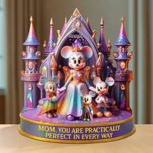 Load image into Gallery viewer, &quot;Mom, You Are Practically Perfect In Every Way&quot; - Personalized Acrylic Plaque Gift for Mom, Grandma, and Special Loved Ones Shaped Plaques PopCulturePrints
