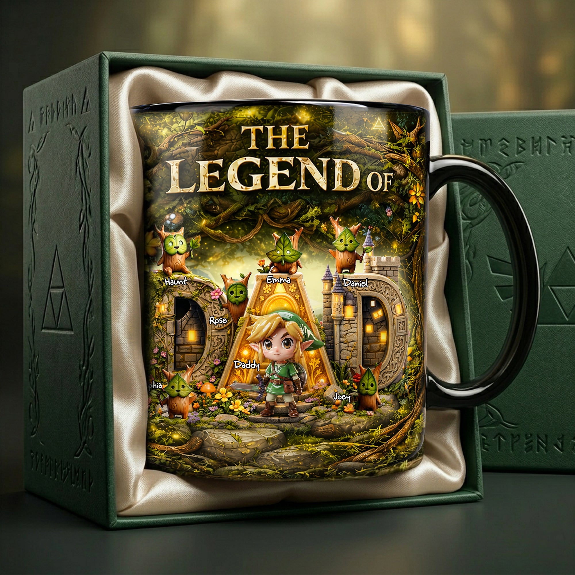 “Embrace the Adventure” - Fantasy Adventure Magic Coffee Mug - Personalized Gifts for Dads, Grandpas, and More Coffee Mug PopCulturePrints