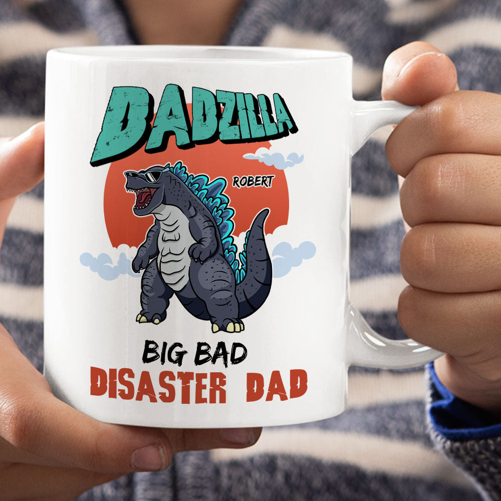 Personalized Baddest Dadzilla Coffee Mug - Perfect Gift for Dad Coffee Mug PopCulturePrints