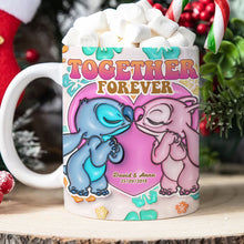 Load image into Gallery viewer, Personalized Cartoon Couple Mug - Together Forever Gift | Valentine&#39;s Day Gifts Coffee Mug PopCulturePrints
