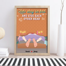 Load image into Gallery viewer, Custom Couple Poster: Let's Stay In Bed Poster &amp; Canvas PopCulturePrints
