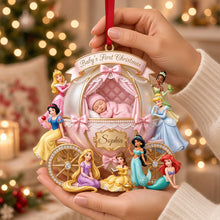 Load image into Gallery viewer, "Celebrate Baby's First Christmas with a Touch of Magic" - Newborn Kid Christmas Ornament, Personalized Gift for New Parents, Grandparents, and Family Ornament PopCulturePrints
