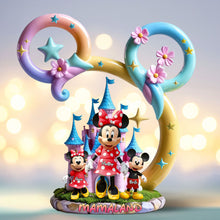 Load image into Gallery viewer, “A Mom’s Love is Forever” - Mama Mouse Plaque - Personalized Gifts For Mom Shaped Plaques PopCulturePrints
