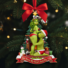 Load image into Gallery viewer, You Have My Heart And My Ass - Personalized Christmas Ornament for Couples Ornament PopCulturePrints
