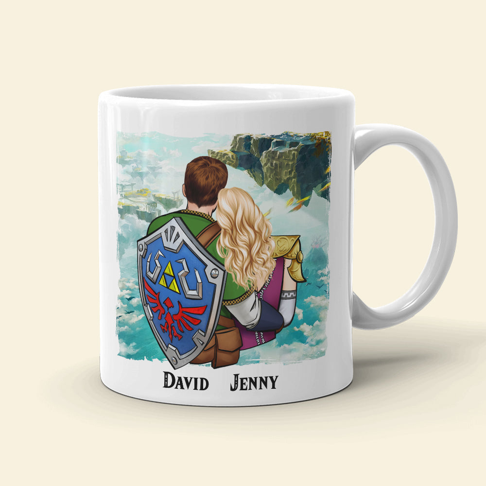 Personalized Couples Coffee Mug - Save the Last Heart - Romantic Gift Coffee Mug PopCulturePrints