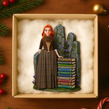 Load image into Gallery viewer, “For the Love of Reading” - Personalized Christmas Ornament - Custom Gift for Book Lovers Ornament PopCulturePrints
