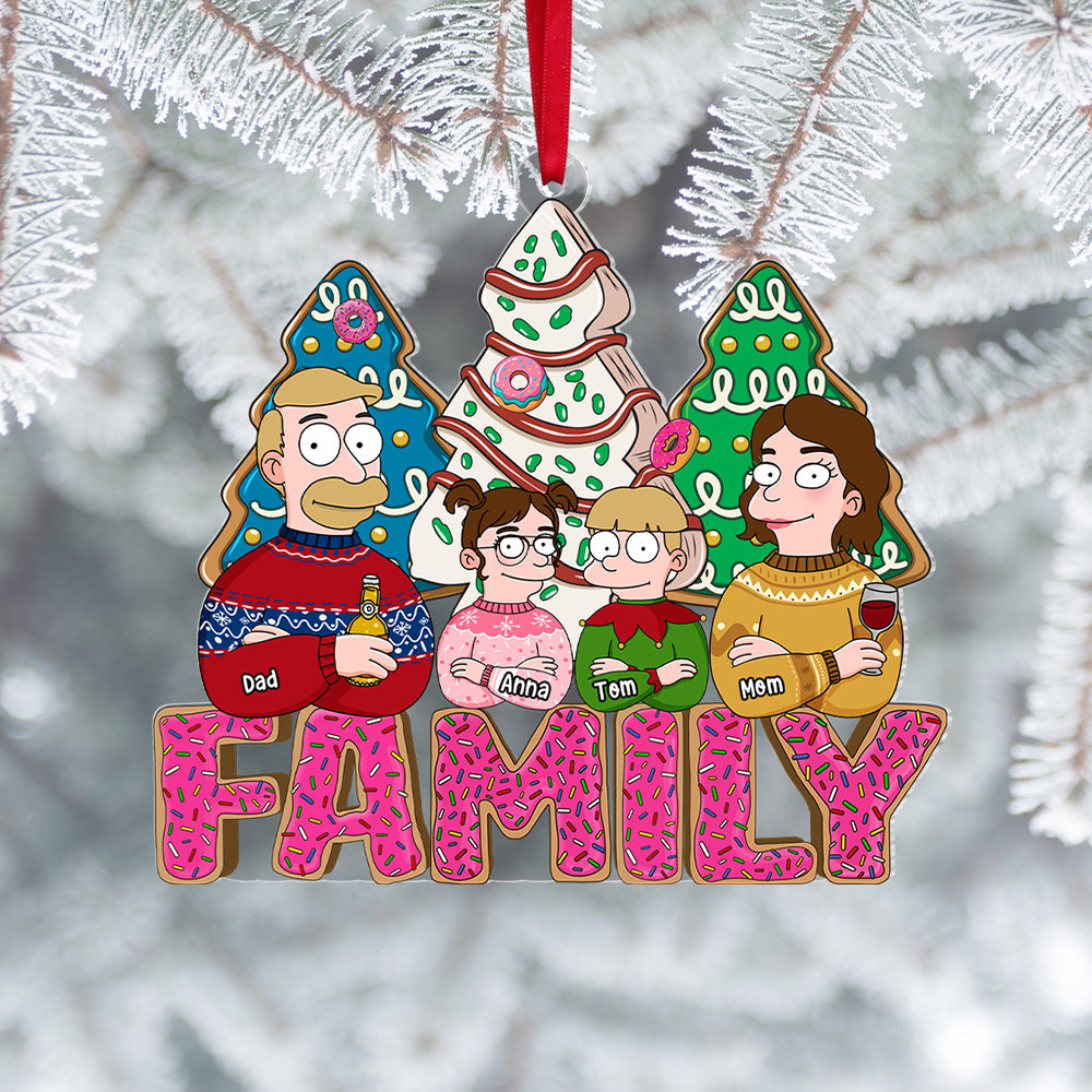 Personalized Movie Lover Family Christmas Ornament Ornament PopCulturePrints