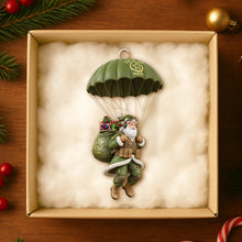 Load image into Gallery viewer, “Fly High in the Holiday Spirit!” – Santa Service Christmas Ornament – Personalized Gift for Air Force Enthusiasts, Veterans, and Collectors Ornament PopCulturePrints
