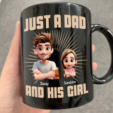 Load image into Gallery viewer, “Just A Dad And His Girl” - Personalized 3D Effect Mug - Perfect Gift for Dads and Grandpas Mug PopCulturePrints

