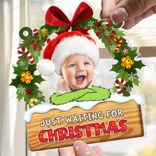 Load image into Gallery viewer, Personalized Christmas Suncatcher Ornament for Kids - Custom Photo Gift
