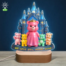 Load image into Gallery viewer, &quot;We Love You, Mama Bear&quot; - Personalized Bear Mom LED Light - Gift for Mom, Grandma &amp; Loved Ones Led Night Light PopCulturePrints
