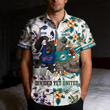 Load image into Gallery viewer, "Divided Yet United" - Unique Sport Fight Pals Hawaiian Shirt - Personalize for Couples &amp; Friends
