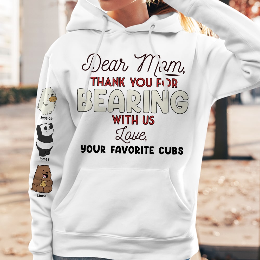 Personalized Bear Family 3D Shirt for Mom AOP Products PopCulturePrints