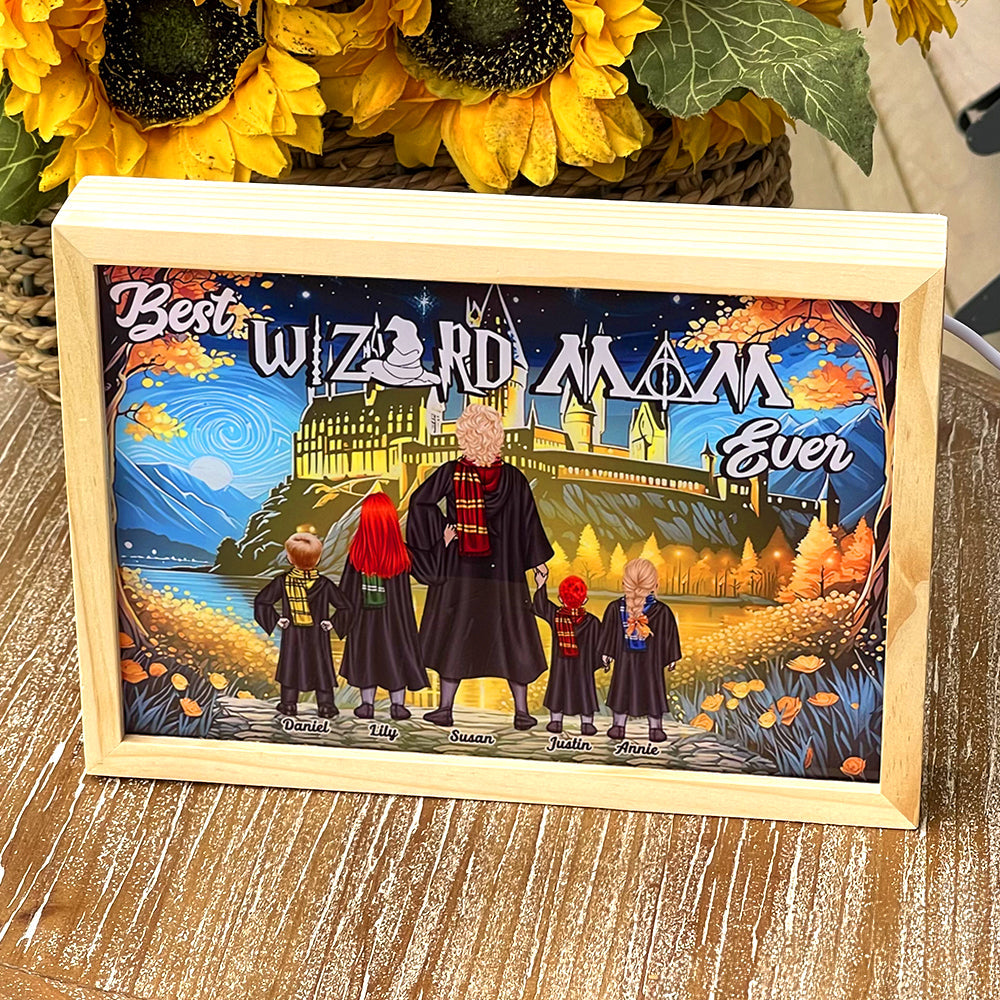 Best Wizard Mom Ever Custom Family Portrait