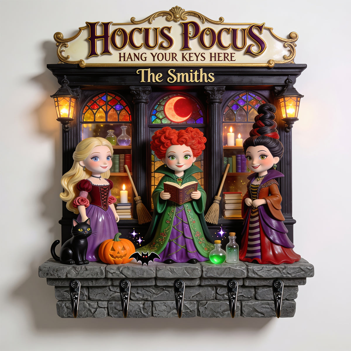 “Hang Your Keys with Magic!” - Personalized Magical Acrylic Key Hanger, Gift for Family