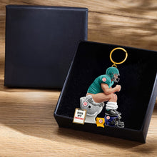 Load image into Gallery viewer, I Can't Fix Stupid Strong Rival Sports Keychain – Personalized Gifts for Sports Lovers Keychains PopCulturePrints
