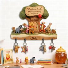 Load image into Gallery viewer, Celebrate 100 Years of Childhood Memories with Personalized Winnie the Pooh Key Hanger Key Hanger PopCulturePrints
