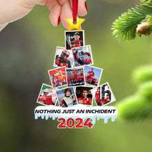 Load image into Gallery viewer, Personalized Racing Fan Christmas Ornament - Custom Photo Tree, Nothing Just An Incident 2024
