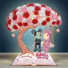 Load image into Gallery viewer, Forever Together: 'And They Lived Happily Ever After' – Personalized Acrylic Light Box for Couples Light Box PopCulturePrints
