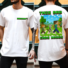 Load image into Gallery viewer, &quot;This Dad Ends Noobs!&quot; - Custom Pixel Dad Shirt - Personalized Gifts for Dad, Grandpa, and Gaming Enthusiasts Shirts PopCulturePrints
