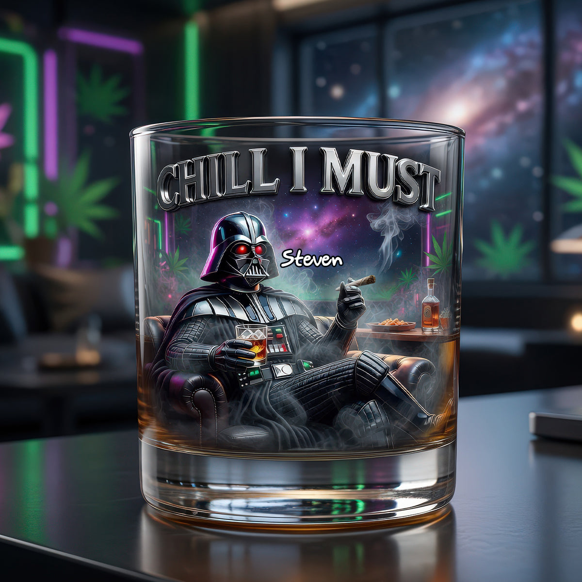“Chill I Must” - Personalized Drinking Glass for Every Occasion