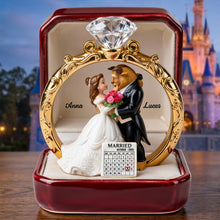 Load image into Gallery viewer, "Cherish Every Moment" - Personalized Anniversary Gifts for Couples - Custom Plaque for Newlyweds and Lovers Shaped Plaques PopCulturePrints
