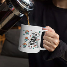 Load image into Gallery viewer, Happy Father&#39;s Day To A Pawsome Dad - Personalized 3D Inflated Effect Mug Mug PopCulturePrints
