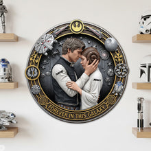 Load image into Gallery viewer, Forever In This Galaxy - Personalized Wood Sign for Couples Wood Sign PopCulturePrints
