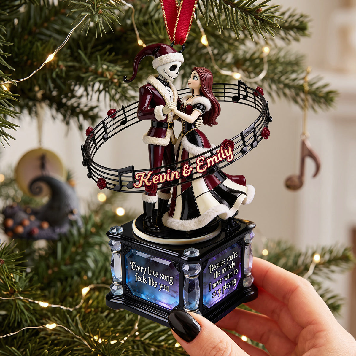 Eternal Choir Of Love Acrylic Ornament - Personalized Christmas Gifts For Couples 03tota110826 Ornament PopCulturePrints