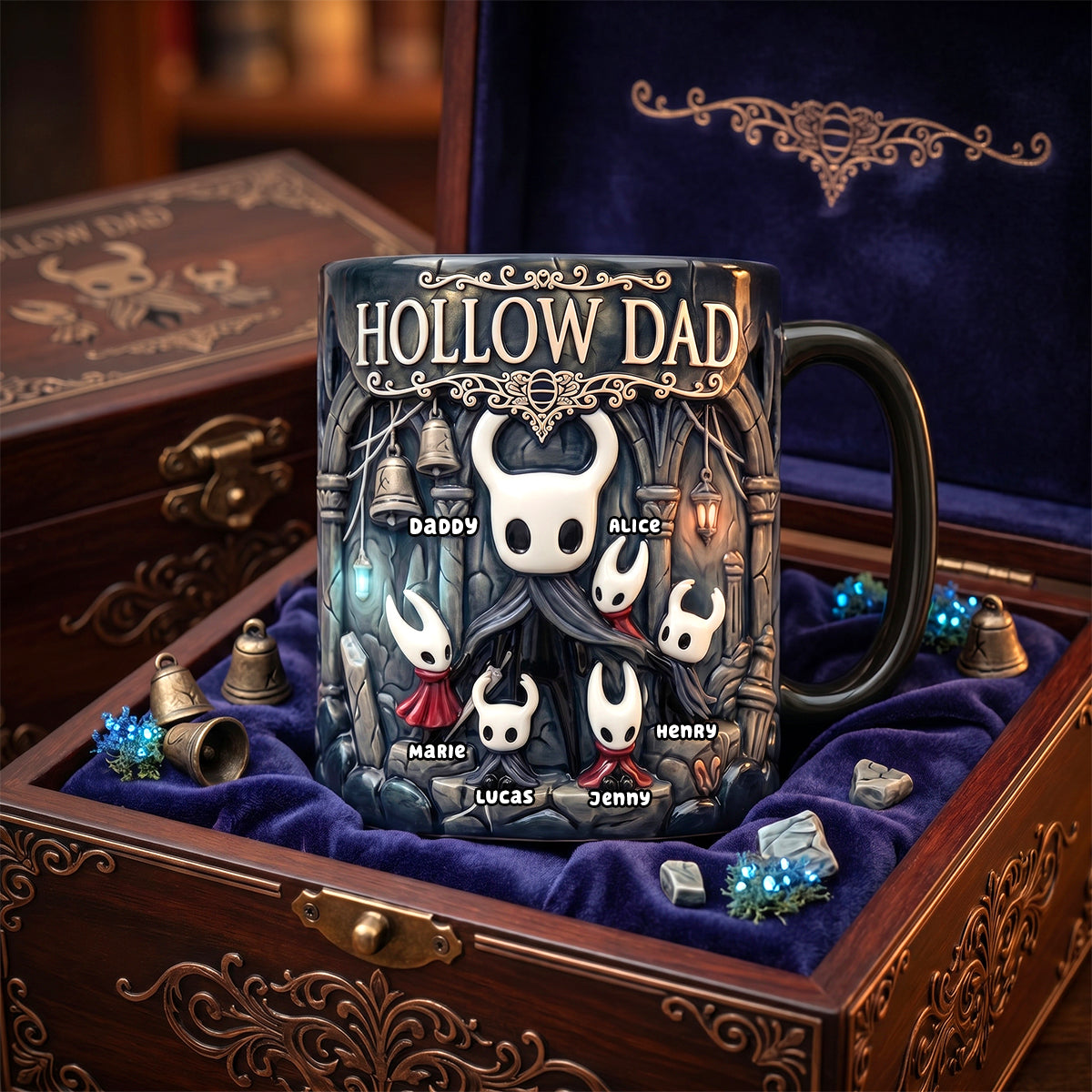 Hollow Dad - A Unique Personalized Coffee Mug for Gamers - Perfect Gift for Dad & Grandpa Coffee Mug PopCulturePrints