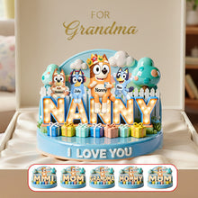 Load image into Gallery viewer, Create Cherished Memories – Personalized Mom &amp; Kids Puppy Family Plaque - Perfect Gift for Mom, Grandma, or Nanny Shaped Plaques PopCulturePrints
